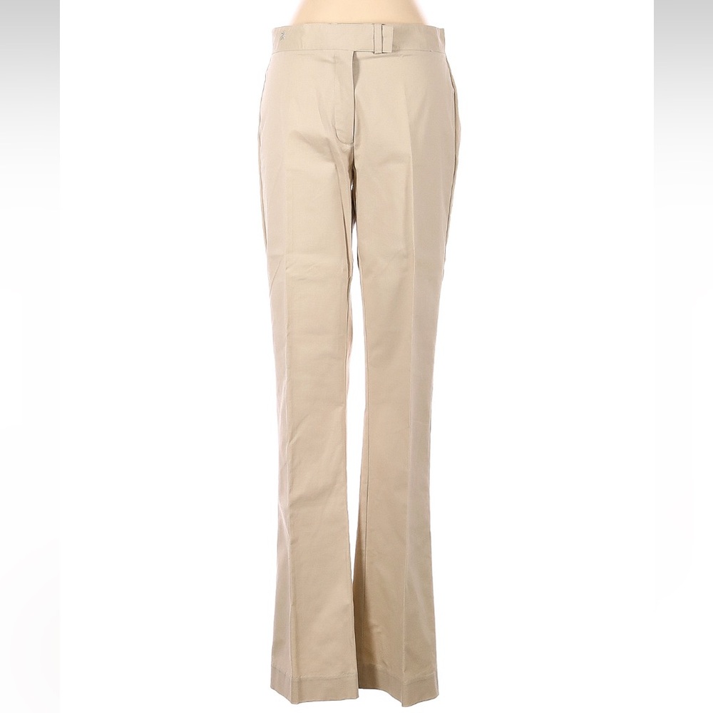 Lilly Pulitzer White Tag Vintage Tan Cream Boot Cut Chinos Pants